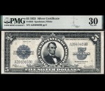 Fr. 282 1923 $5 Silver Certificate PMG 30